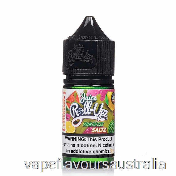 Vape Australia Watermelon Lemonade - Juice Roll Upz Remix Salts - 30mL 50mg